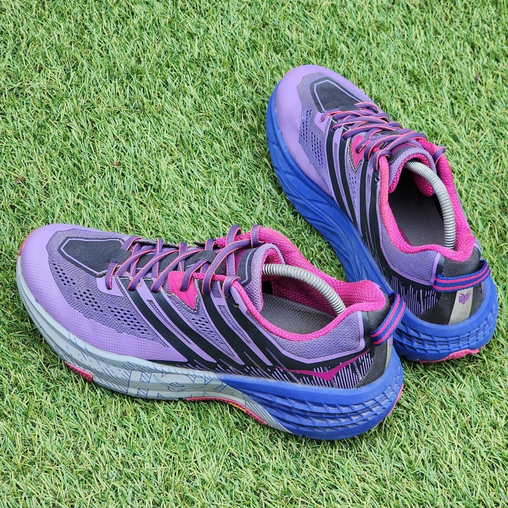 Women's Purple and Pink Running Shoes - Picture 4 of 9